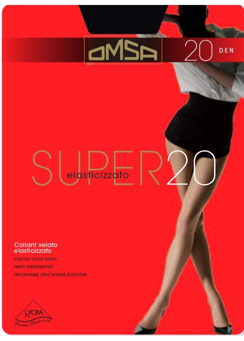 Чорапогащник Omsa Super 20 ДЕН с ликра