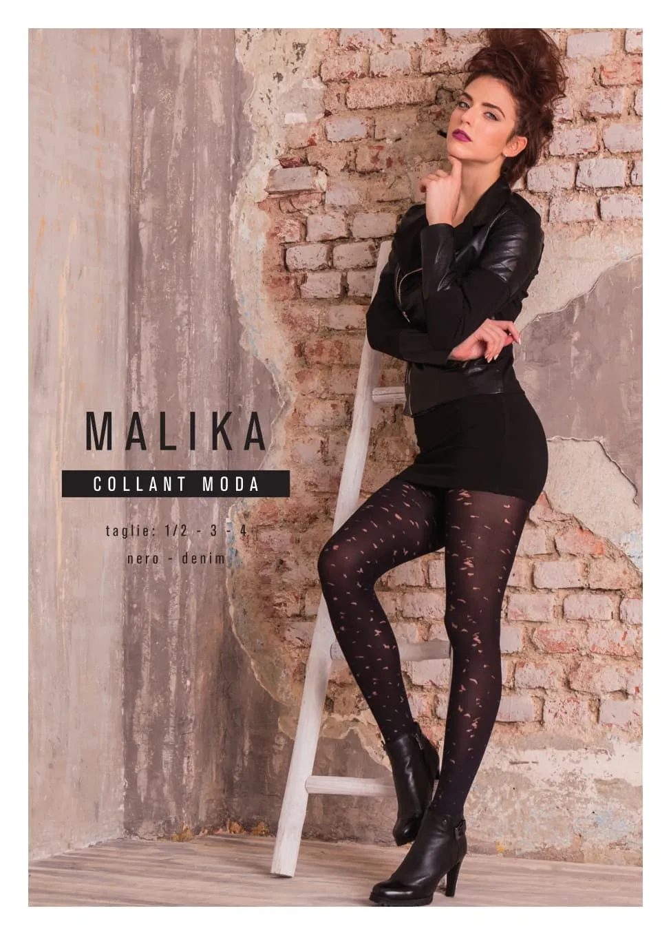 Чорапогащник с изтъркан ефект Bellissima Malika 60 ДЕН
