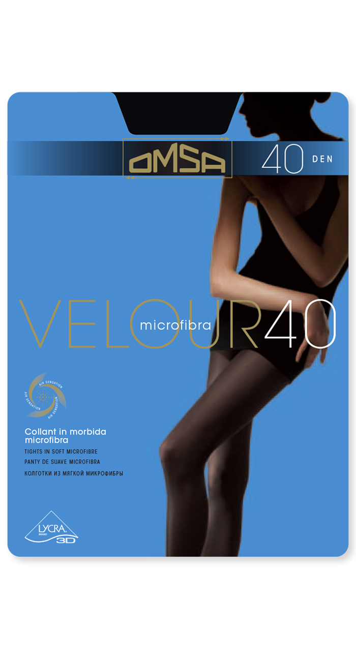 Чорапогащник микрофибър Omsa Velour 40 ДЕН