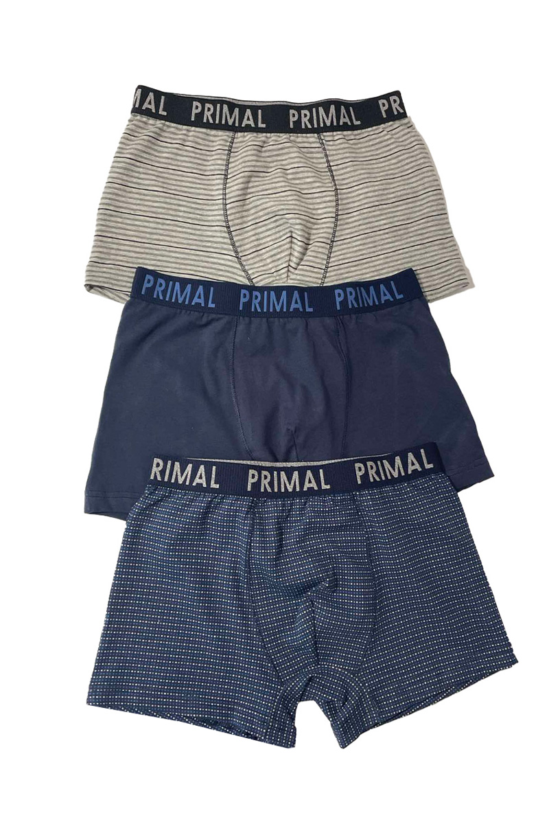 Koмплект памучни мъжки боксерки Primal B284 - 3 Броя в опаковка
