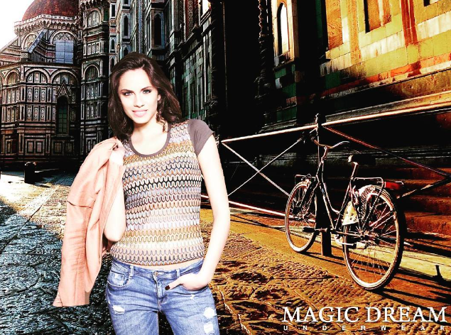 Дамска блуза от памук и фино плетиво Magic Dream 6754