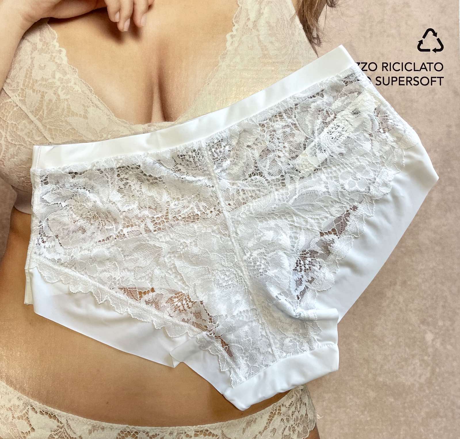 Луксозни лазерно рязани бикини от дантела и микрофибър Lormar Curvy колекция YOUR BODY