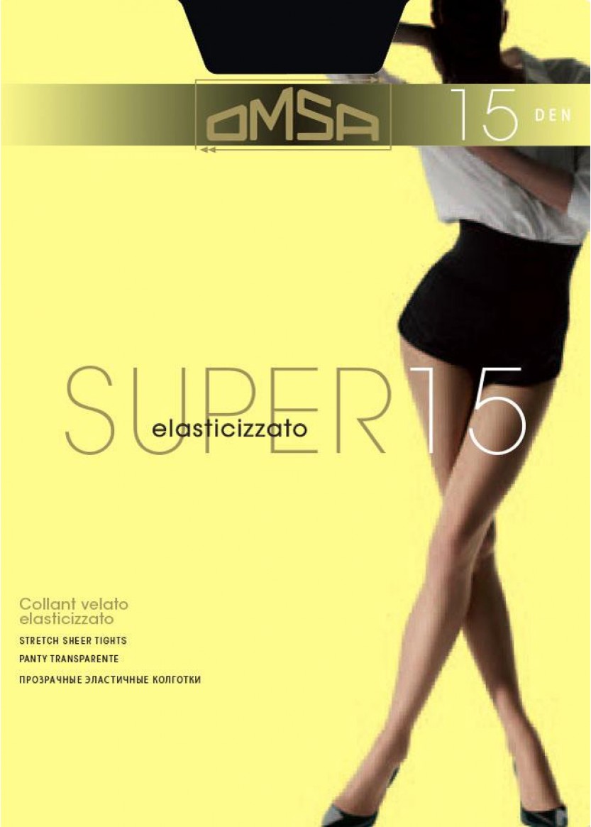 Чорапогащник Omsa Super 15 ДЕН с ликра