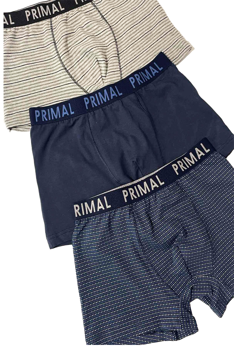 Koмплект памучни мъжки боксерки Primal B284 - 3 Броя в опаковка