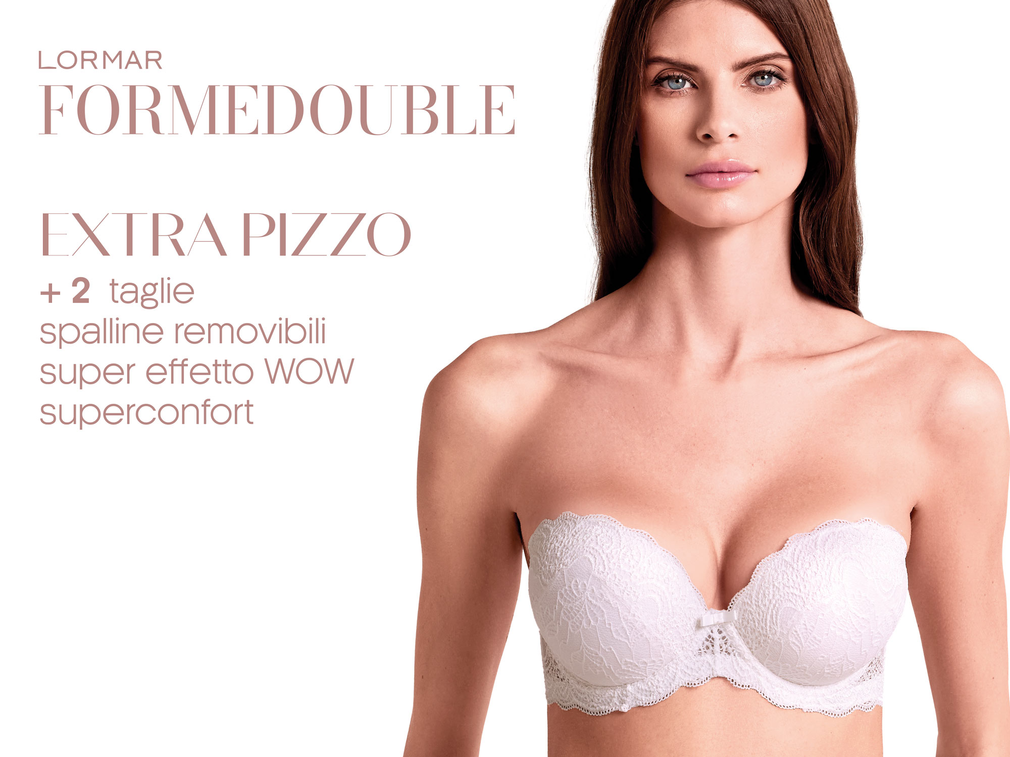 Бриджитка SUPER PUSH-UP Lormar Extra Pizzo серия Formedouble